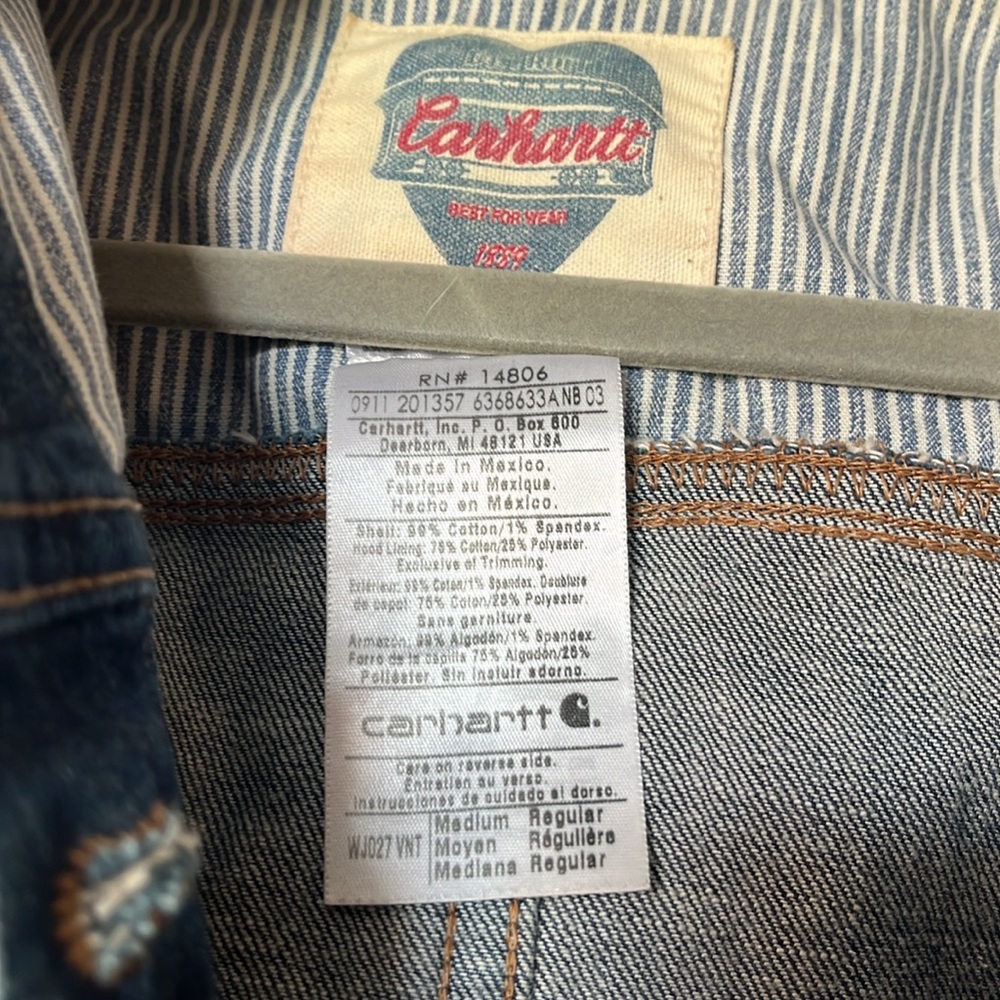 Denim Carhartt Jacket - Picture 2 of 4